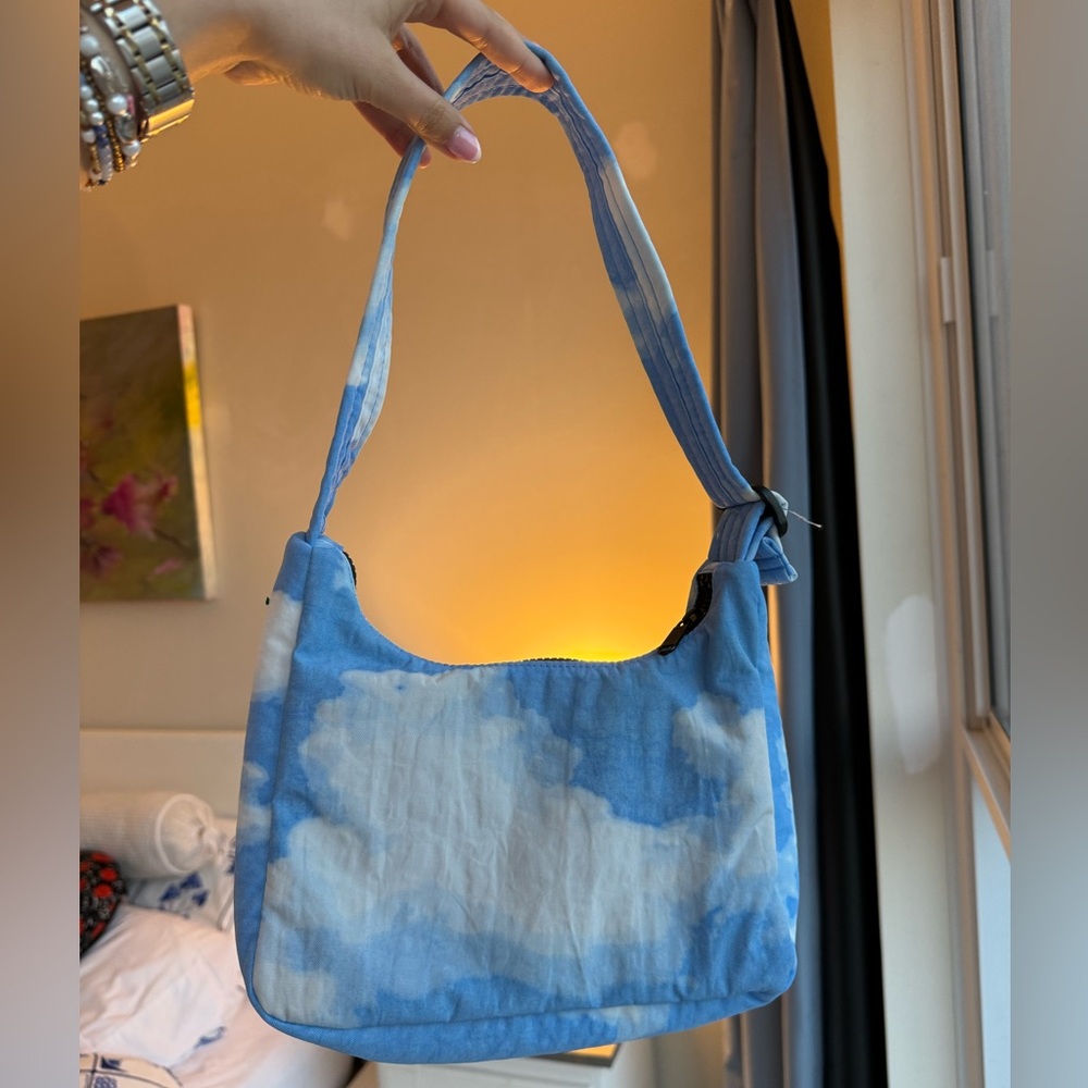 BAGGU Mini Nylon Shoulder Bag, Clouds